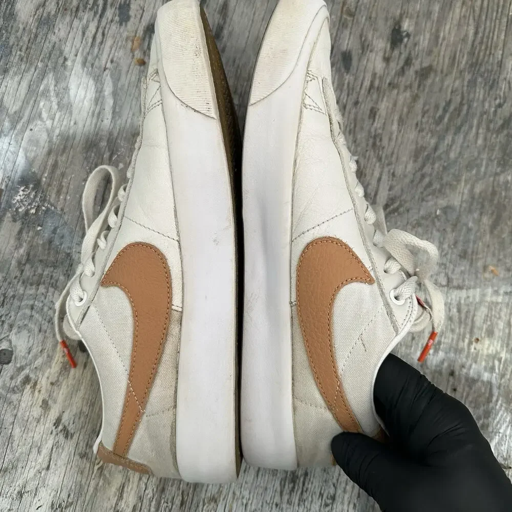 Nike SB Orange Label Zoom Blazer Low Iso White Men's 8 Skateboard Shoes GT - BP